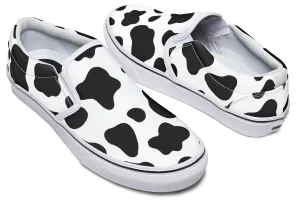 Cow Print Slip-On Shoes