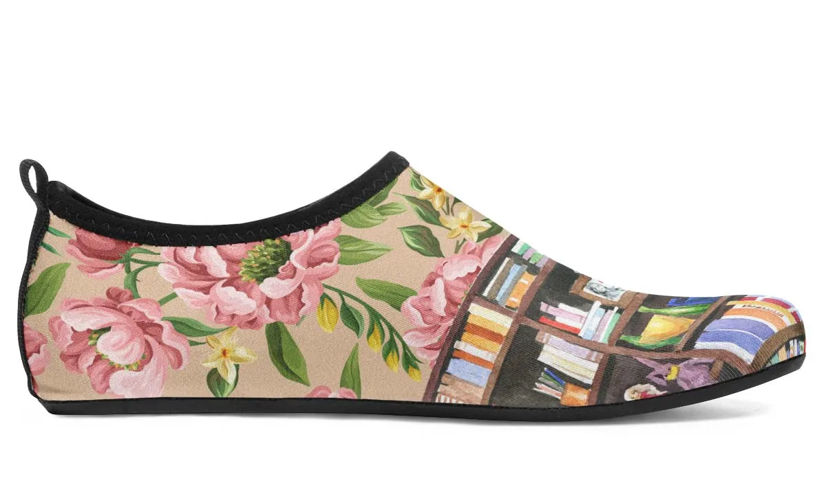 Cozy Library Nook Aqua Barefoot Shoes