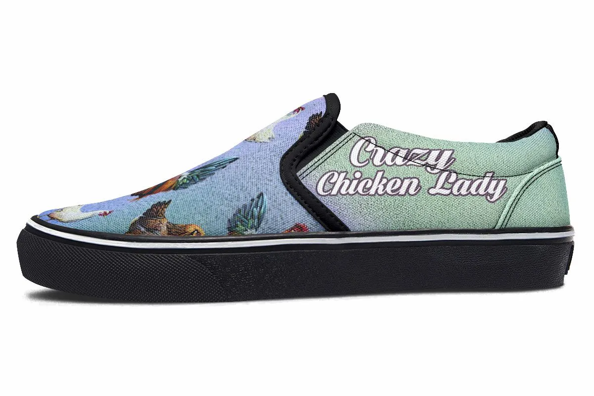 Crazy Chicken Slip-On Shoes