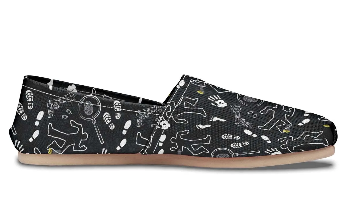 Crime Scene Pattern Casual Shoes