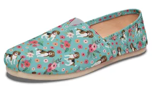 Cute Beagle Flower Casual Shoe