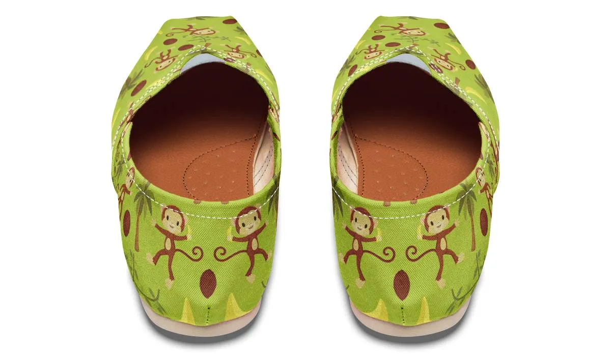 Cute Monkey Pattern Casual Shoes