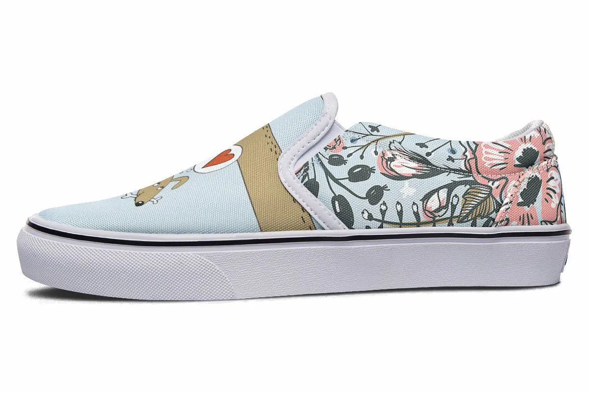 Dachshund Thoughts Slip-On Shoes