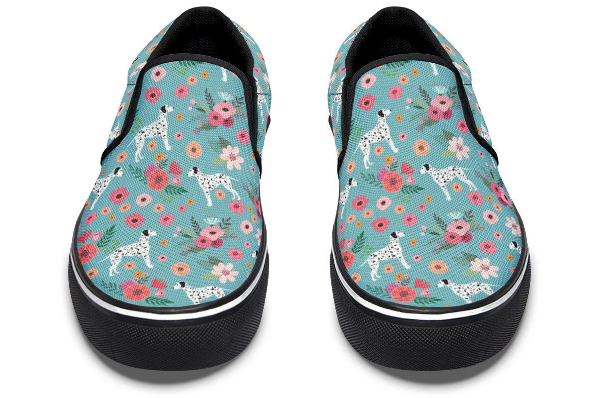 Dalmatian Flower Slip-On Shoes