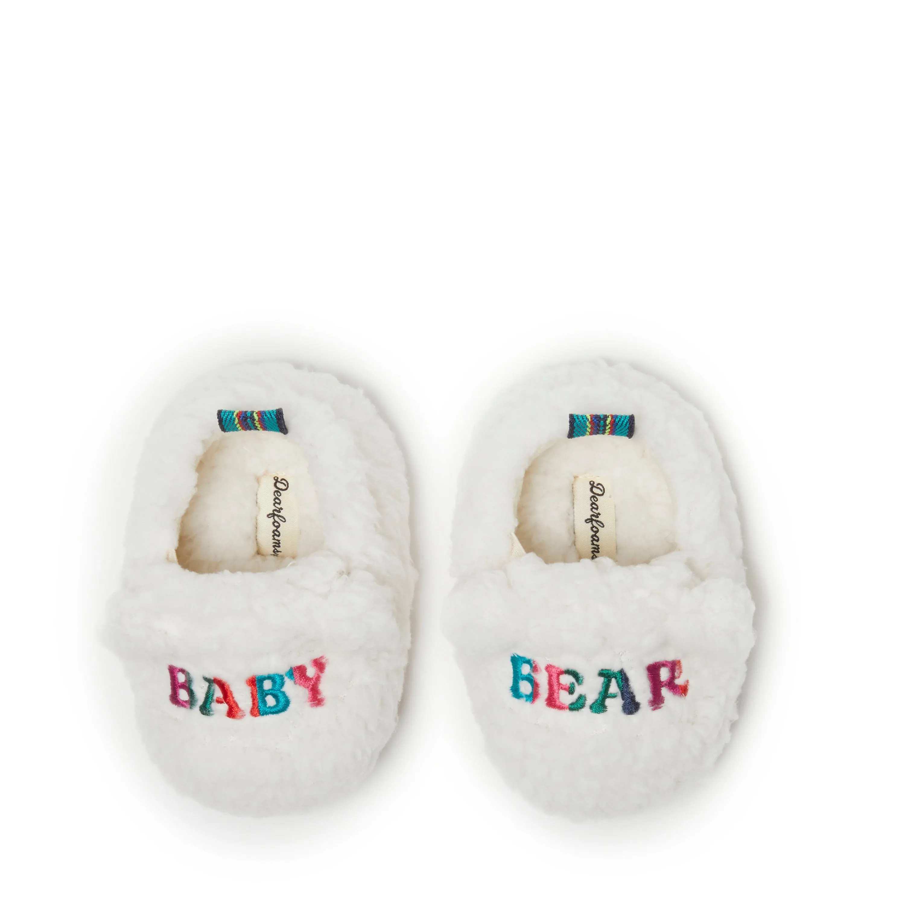 Dearfoams Kid's Baby Bear Teddy Closed Back Slipper