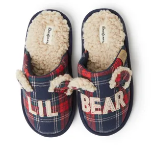 Dearfoams Kid's Casey Lil Bear Scuff Slipper