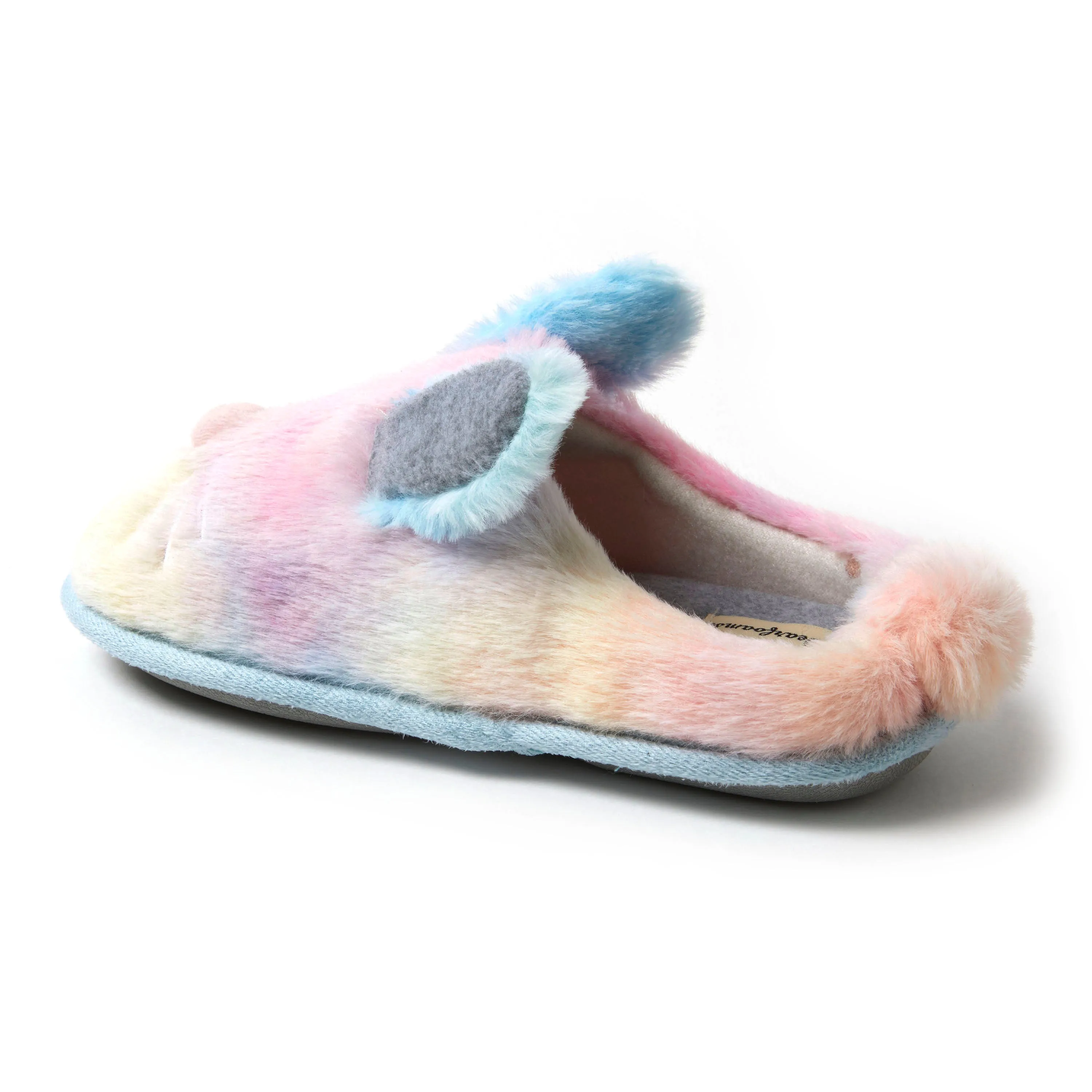 Dearfoams Kid's Easter Bunny Fuzzy Clog Slipper