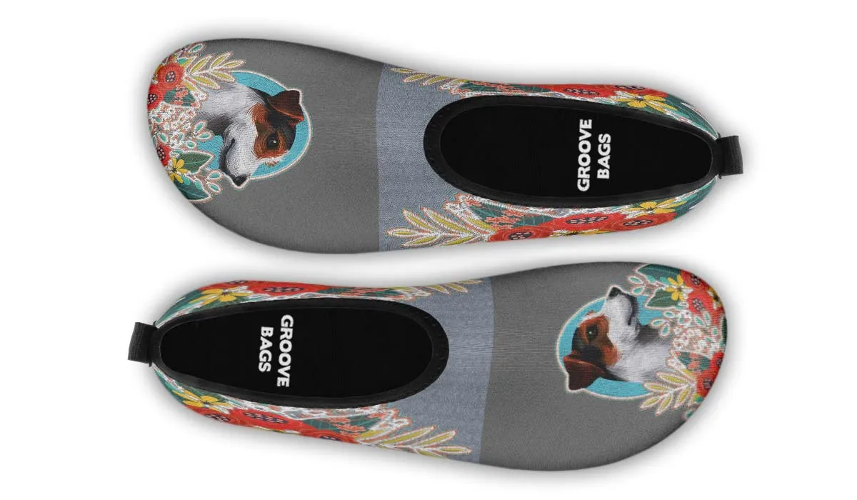 Denim Style Jack Russell Aqua Barefoot Shoes