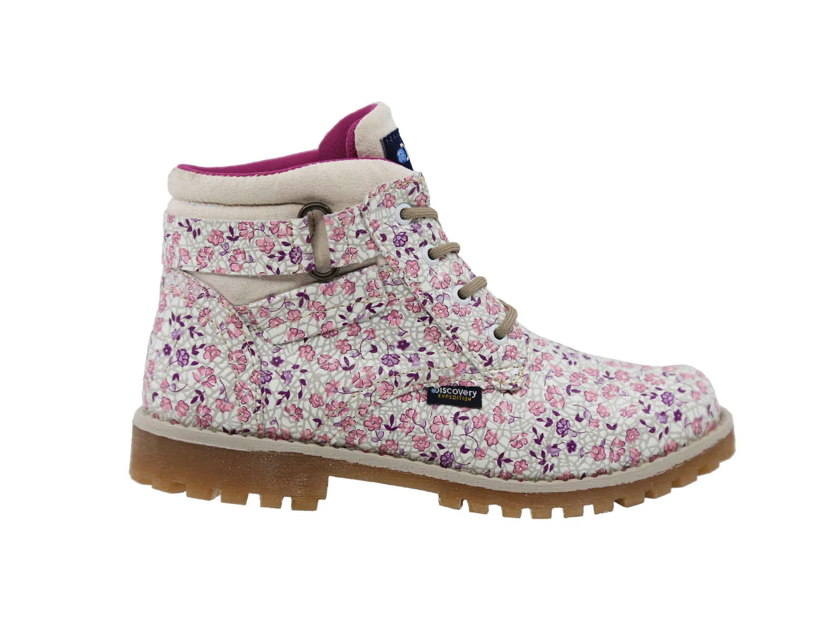 Discovery Expedition Kids' Outdoor Boot Nattai Pink Flowers