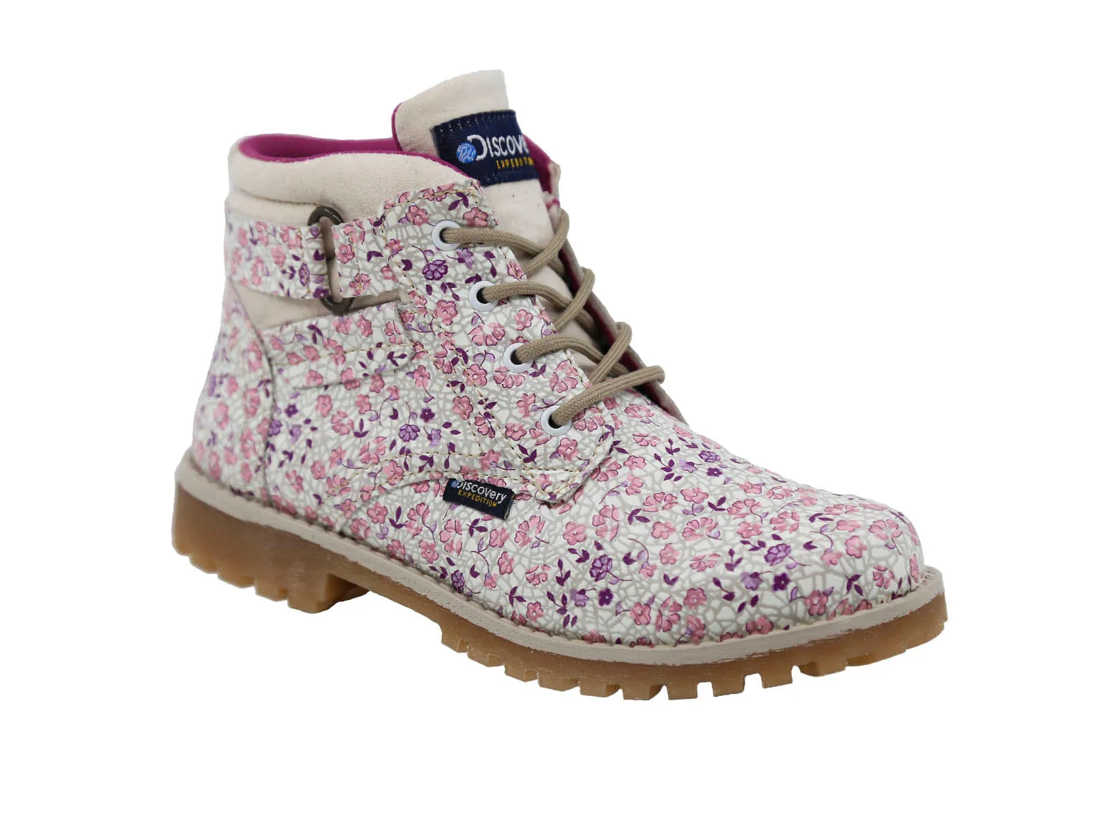 Discovery Expedition Kids' Outdoor Boot Nattai Pink Flowers