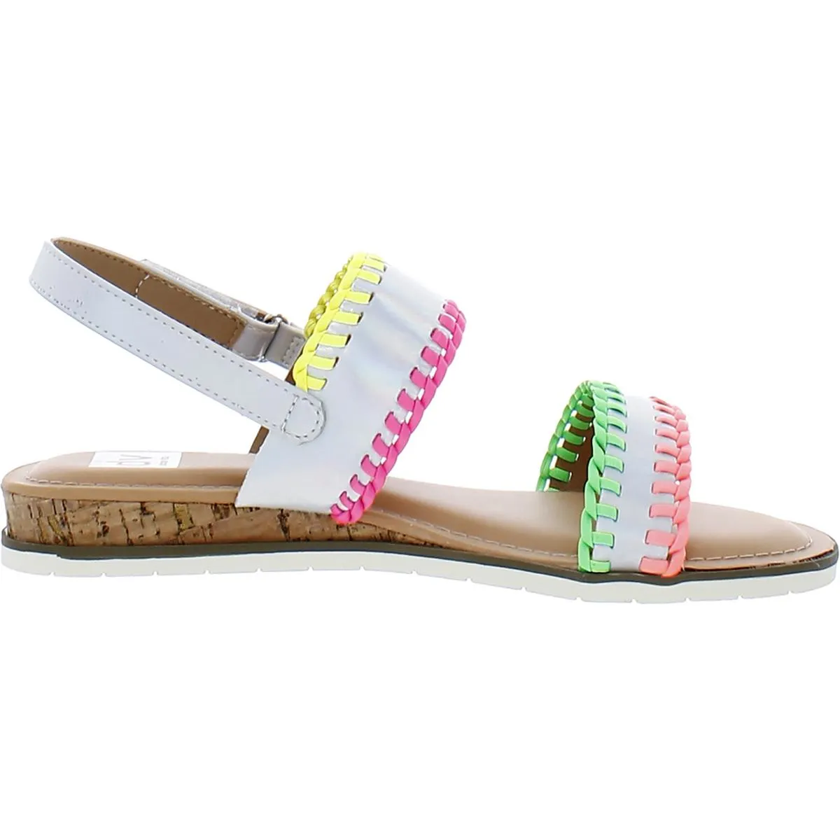 Doe Girls Iridescent Metallic Slingback Sandals