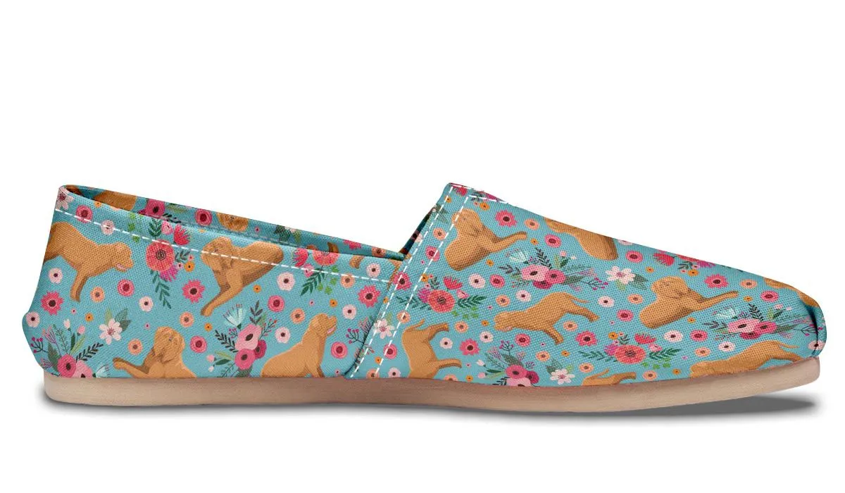 Dogue de Bordeaux Flower Casual Shoes