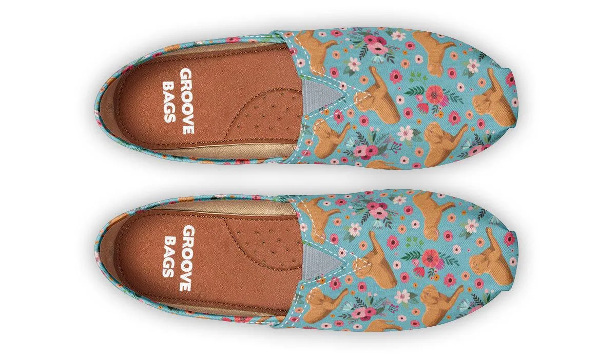 Dogue de Bordeaux Flower Casual Shoes