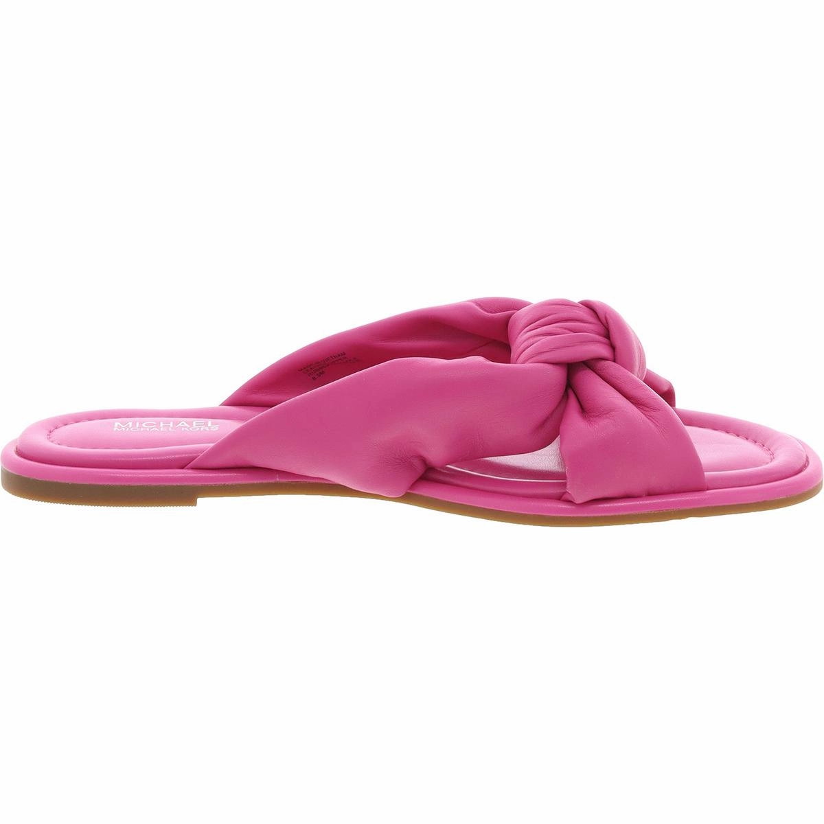Elena Womens Criss-Cross Leather Slide Sandals