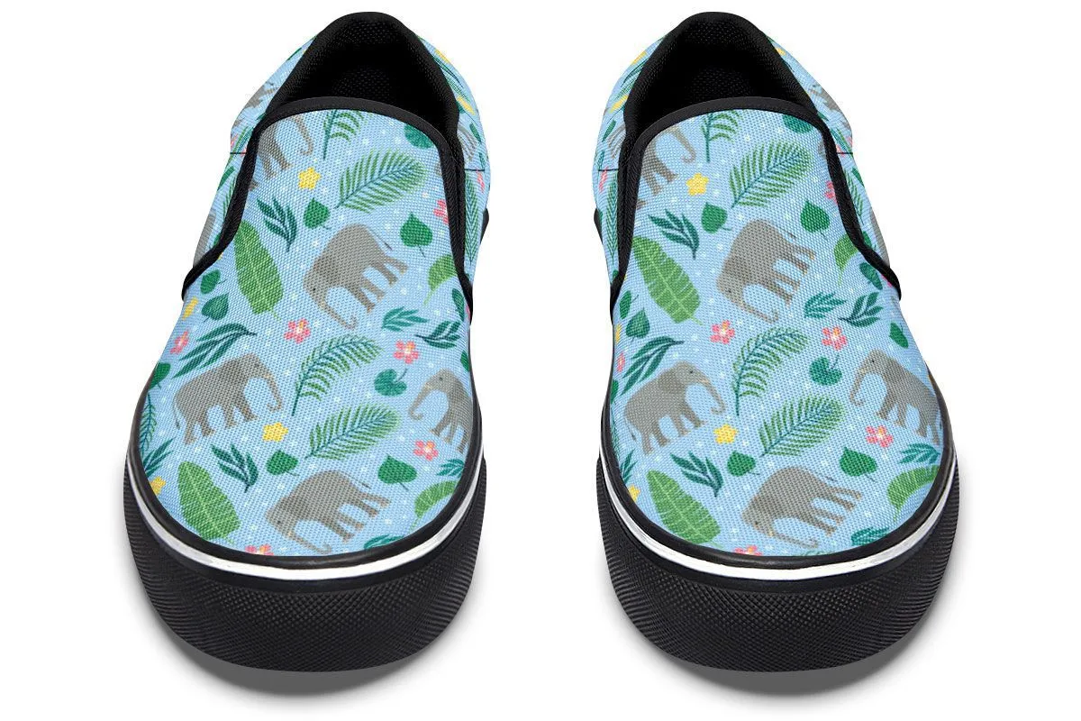 Elephant Party Slip-On Shoes