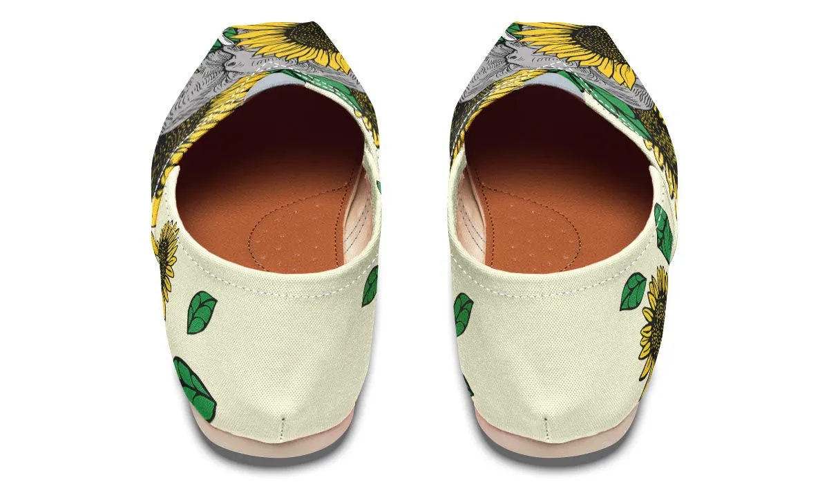 Elephant Sunflower Casual Shoes