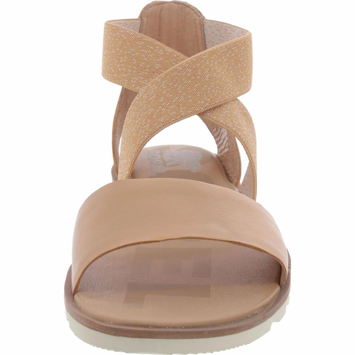 Ella II Womens Leather Flat Ankle Strap