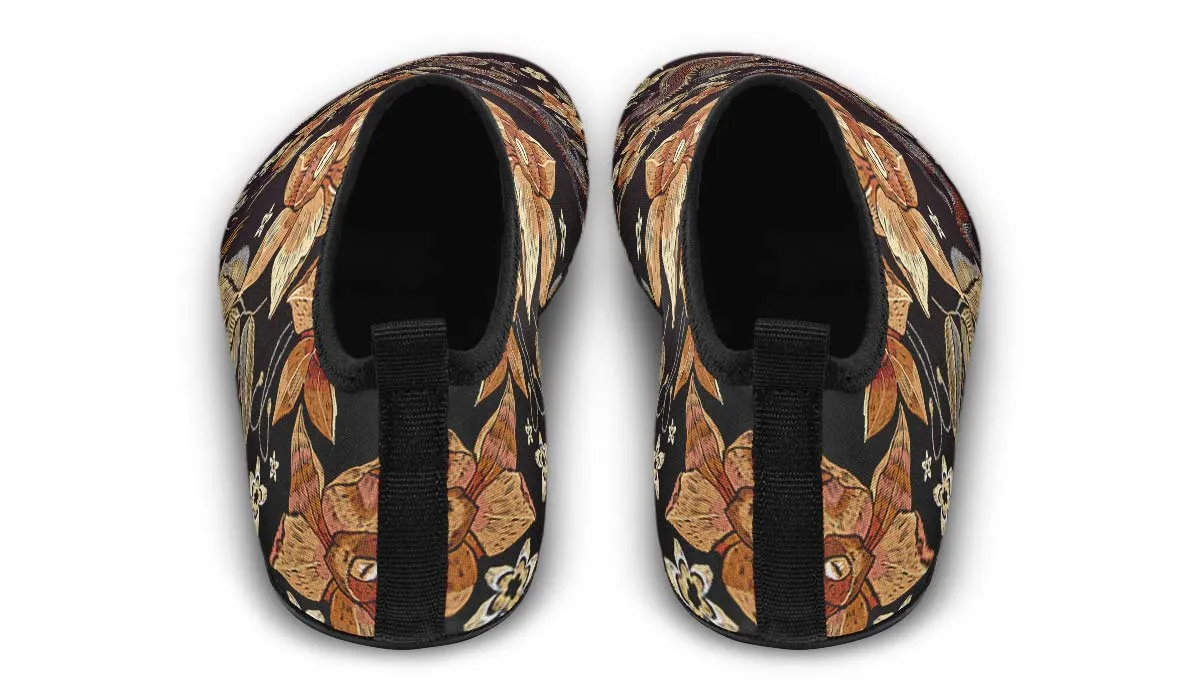 Embroidery Dragon Aqua Barefoot Shoes