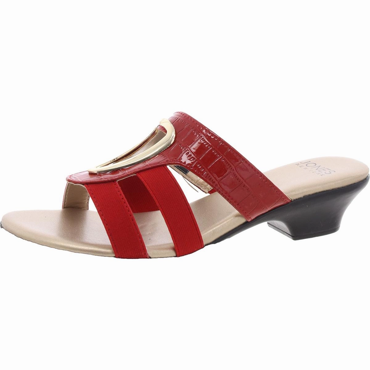 Engle Womens Leather Strappy Wedge Sandals