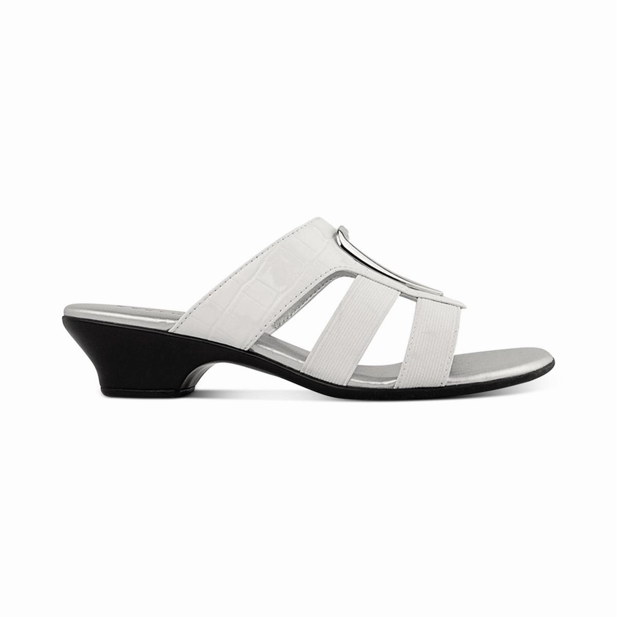 Engle Womens Leather Strappy Wedge Sandals