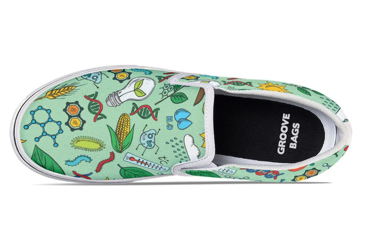 Environmental Green Slip-On Shoes