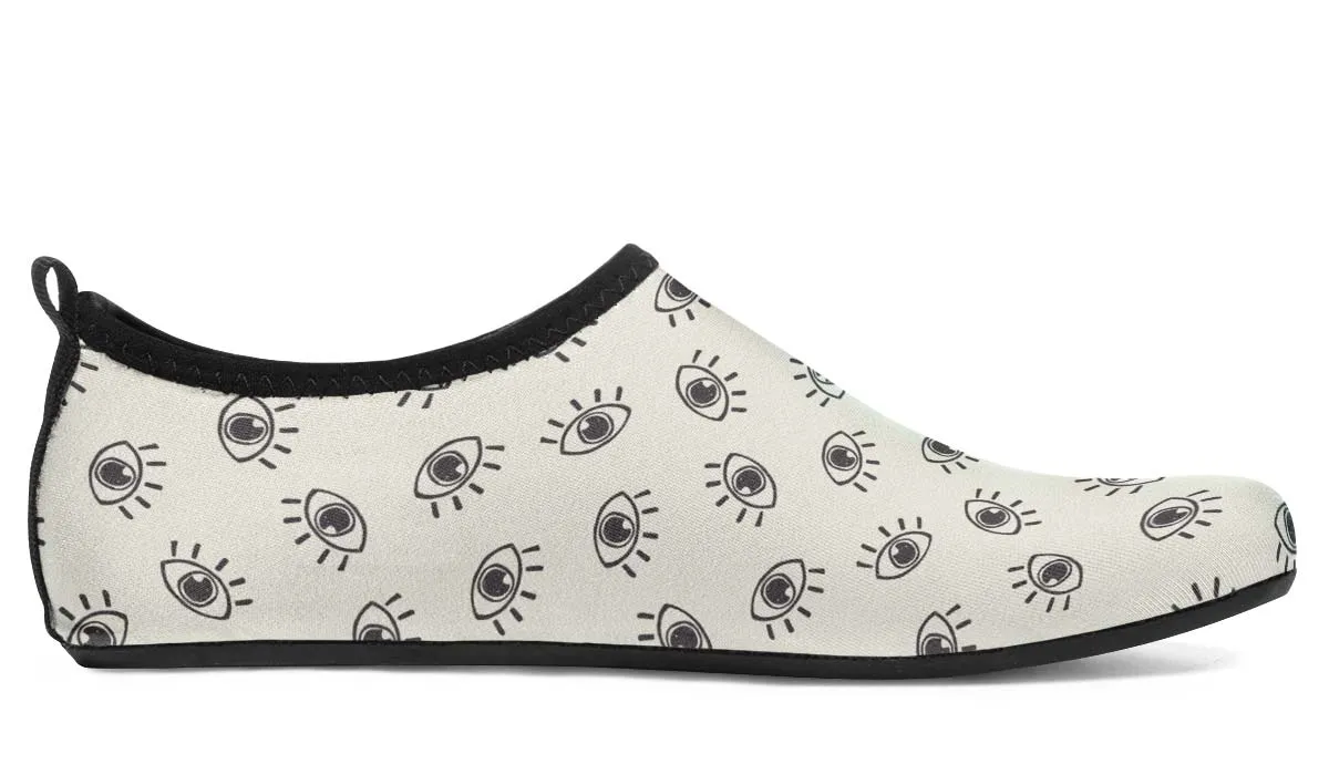 Eye Pattern Aqua Barefoot Shoes