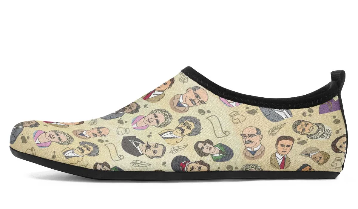 Famous Writers Aqua Barefoot Shoes