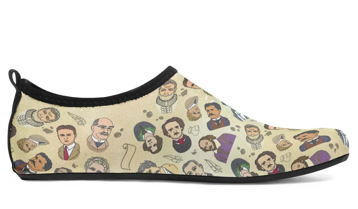 Famous Writers Aqua Barefoot Shoes