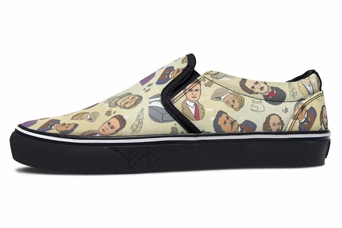 Famous Writers Slip-On Shoes