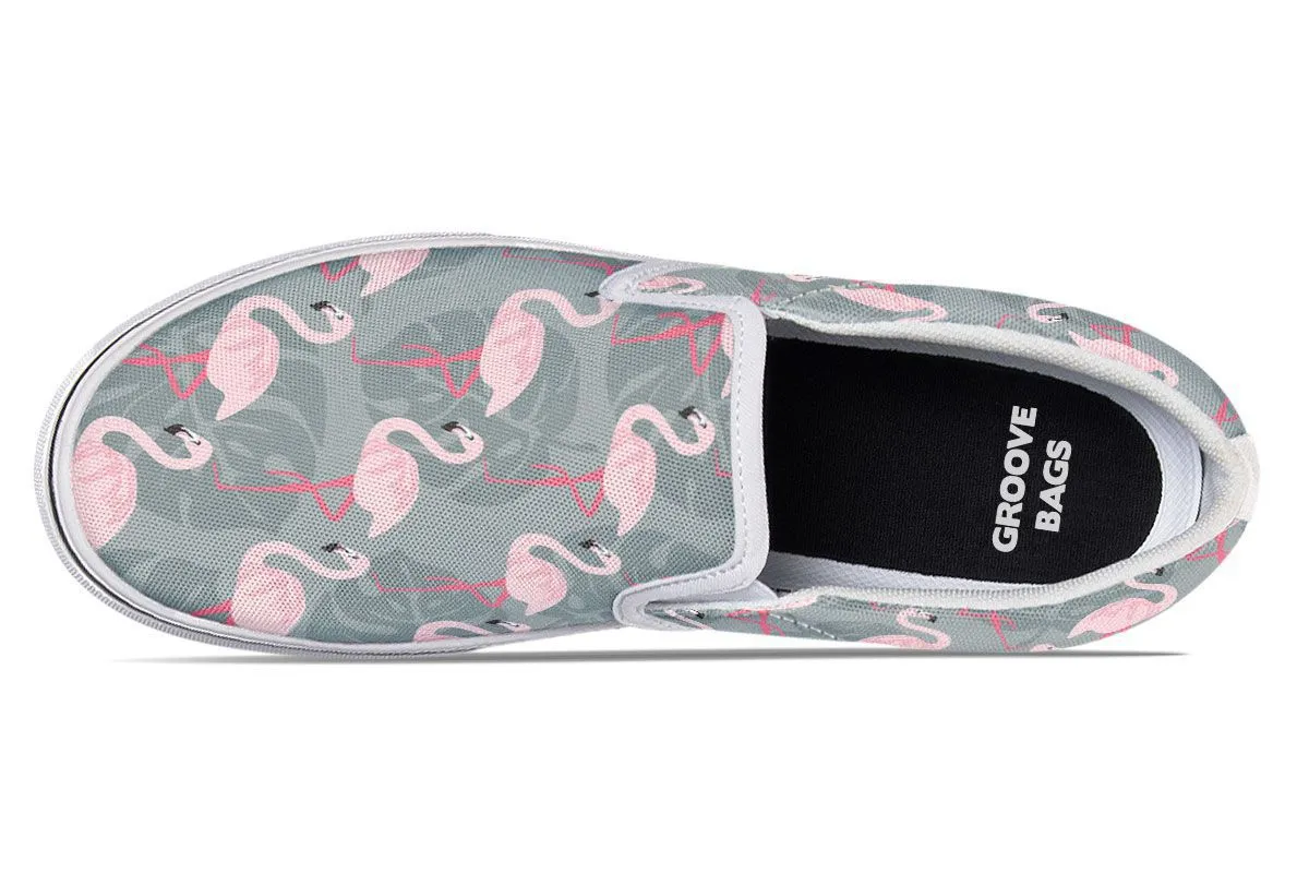 Fancy Flamingos Slip-On Shoes