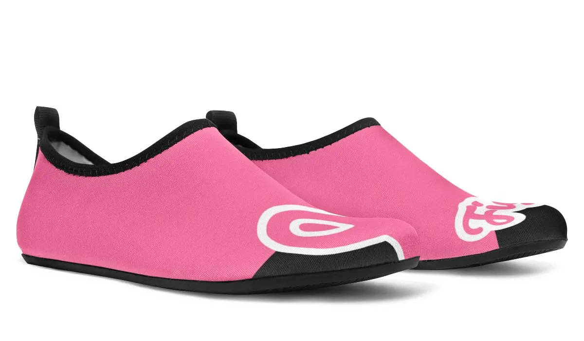 Fight Breast Cancer Aqua Barefoot Shoes