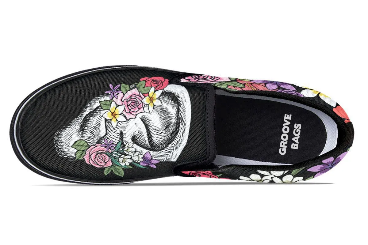 Floral Anatomy Ear Slip-On Shoes