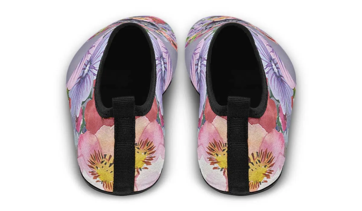 Floral Cat Aqua Barefoot Shoes