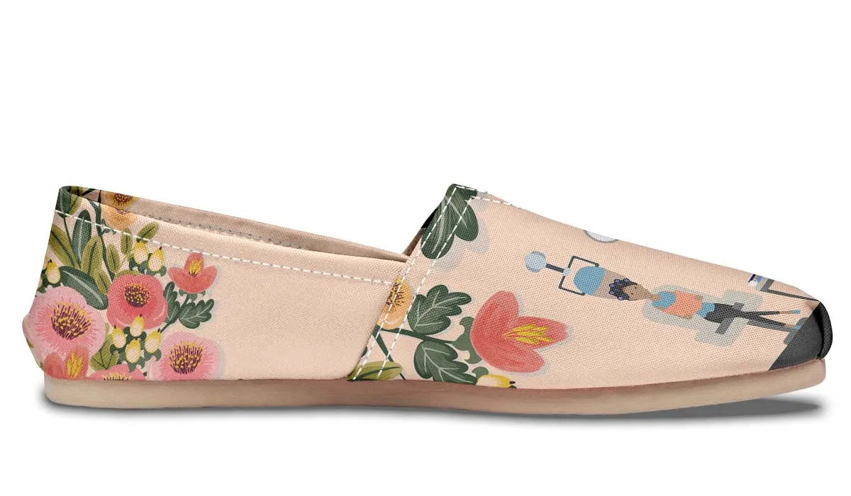 Floral Hair Dresser Casual Shoes