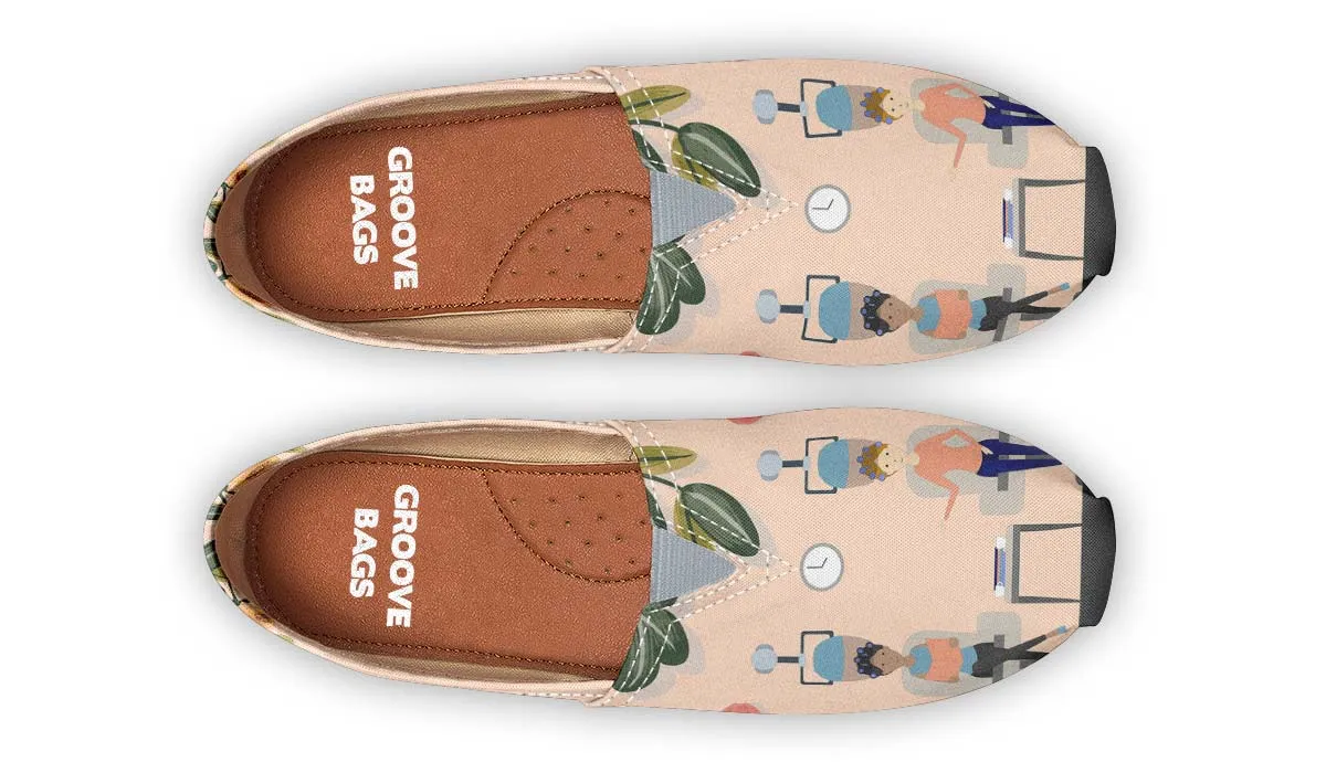 Floral Hair Dresser Casual Shoes