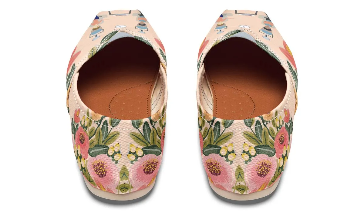 Floral Hair Dresser Casual Shoes