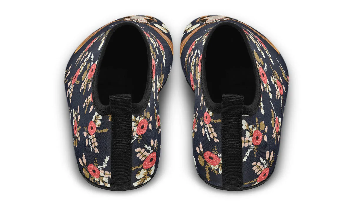 Floral Hound Aqua Barefoot Shoes
