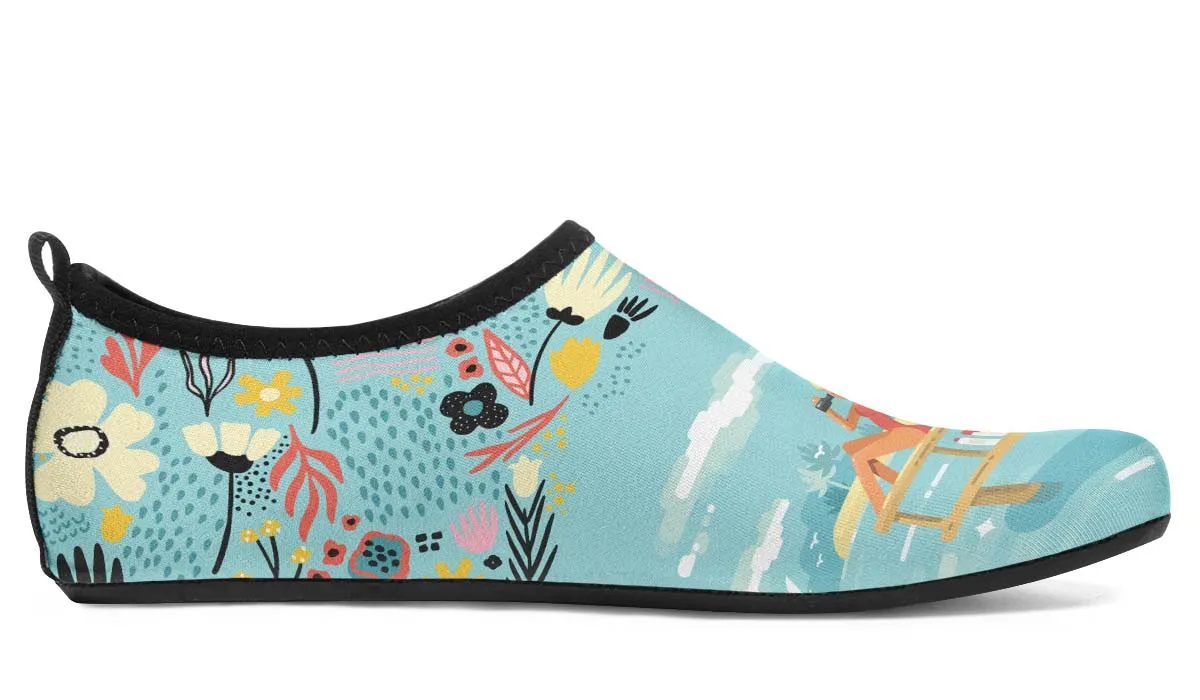 Floral Lifeguard Aqua Barefoot Shoes