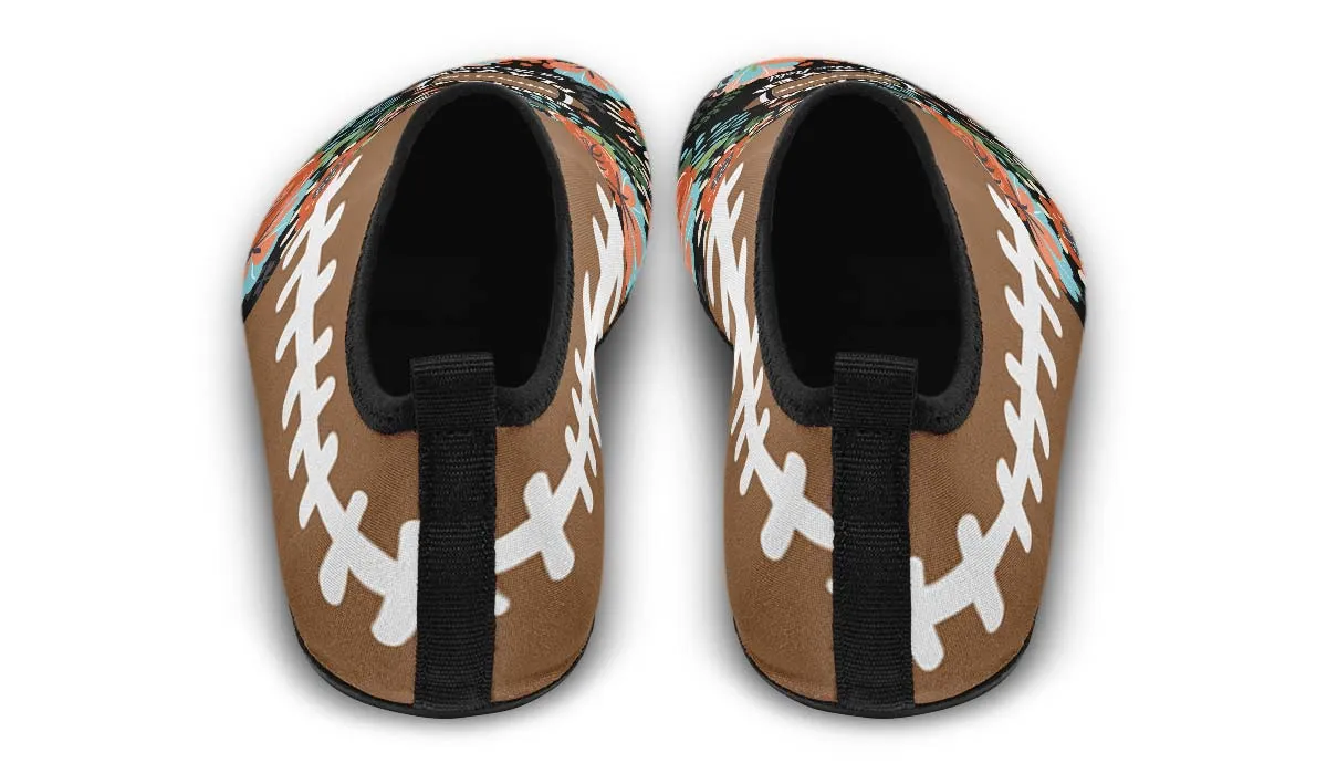 Football Mom Aqua Barefoot Shoes