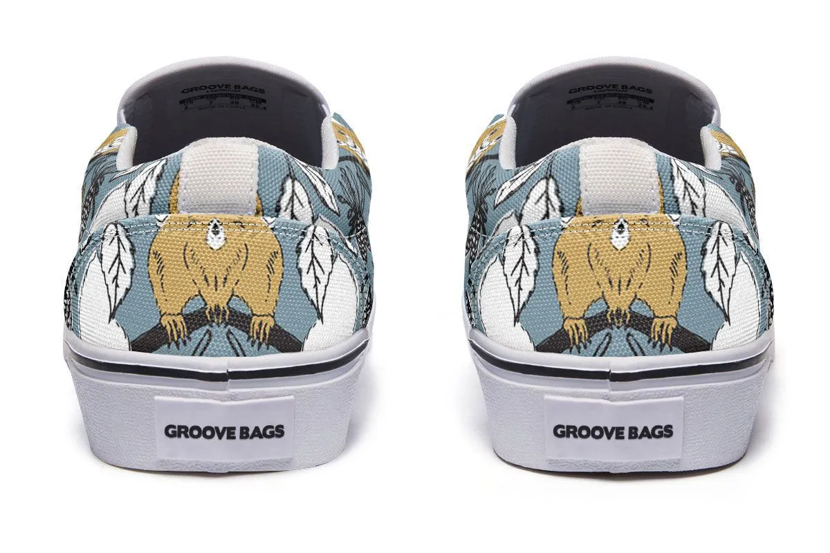 Forest Squirrel Slip-On Shoes