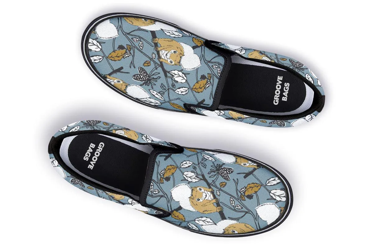 Forest Squirrel Slip-On Shoes