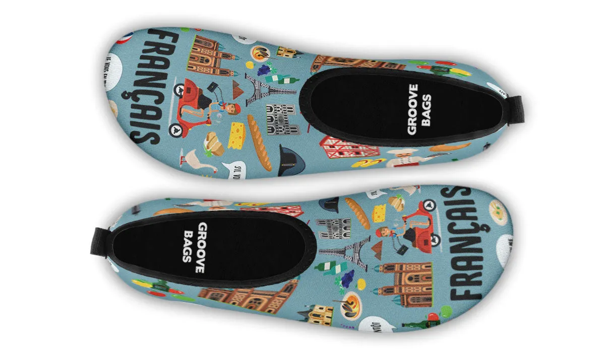 French Teacher Aqua Barefoot Shoes