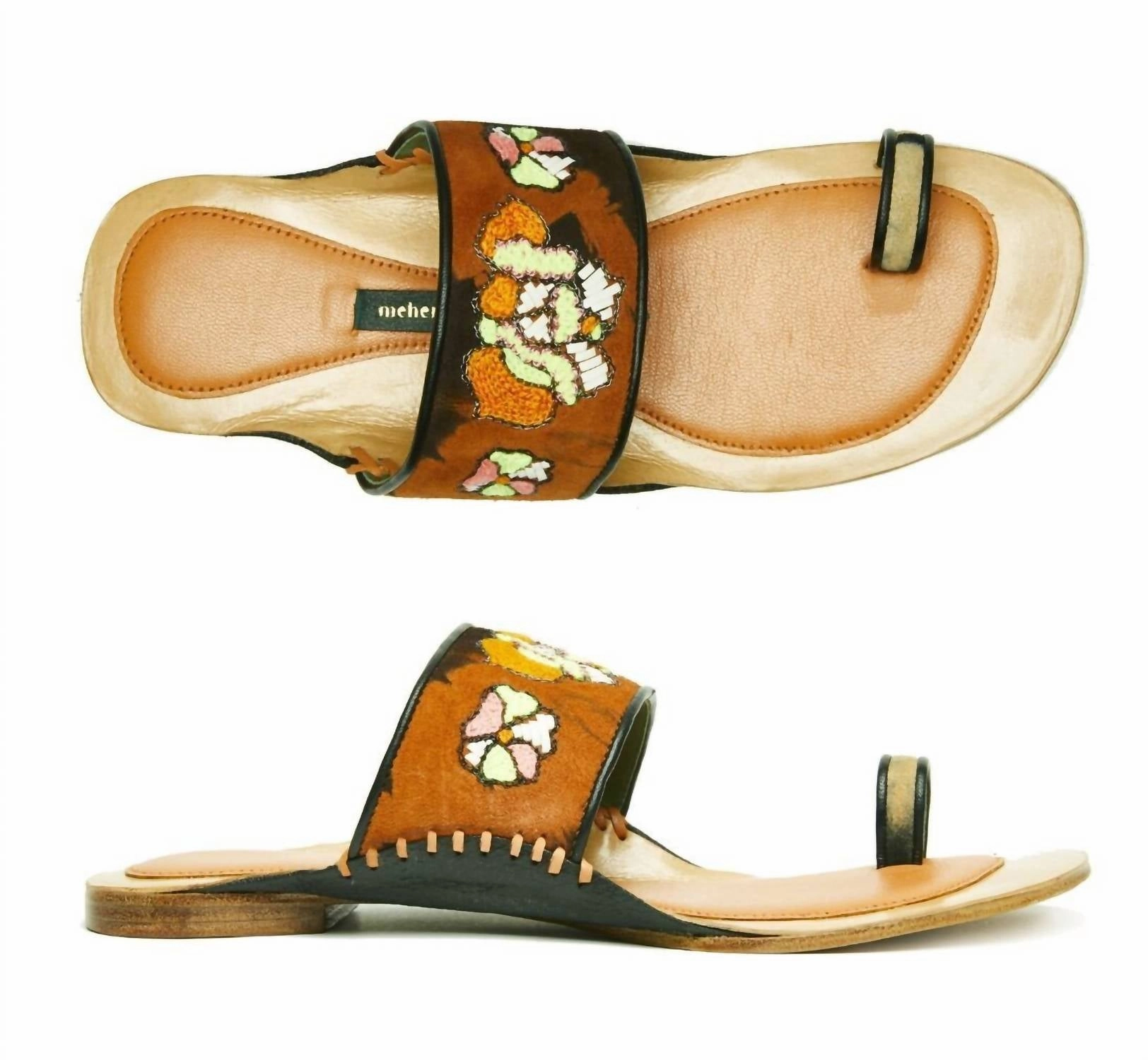 Frida Toe Ring In Td Cognac