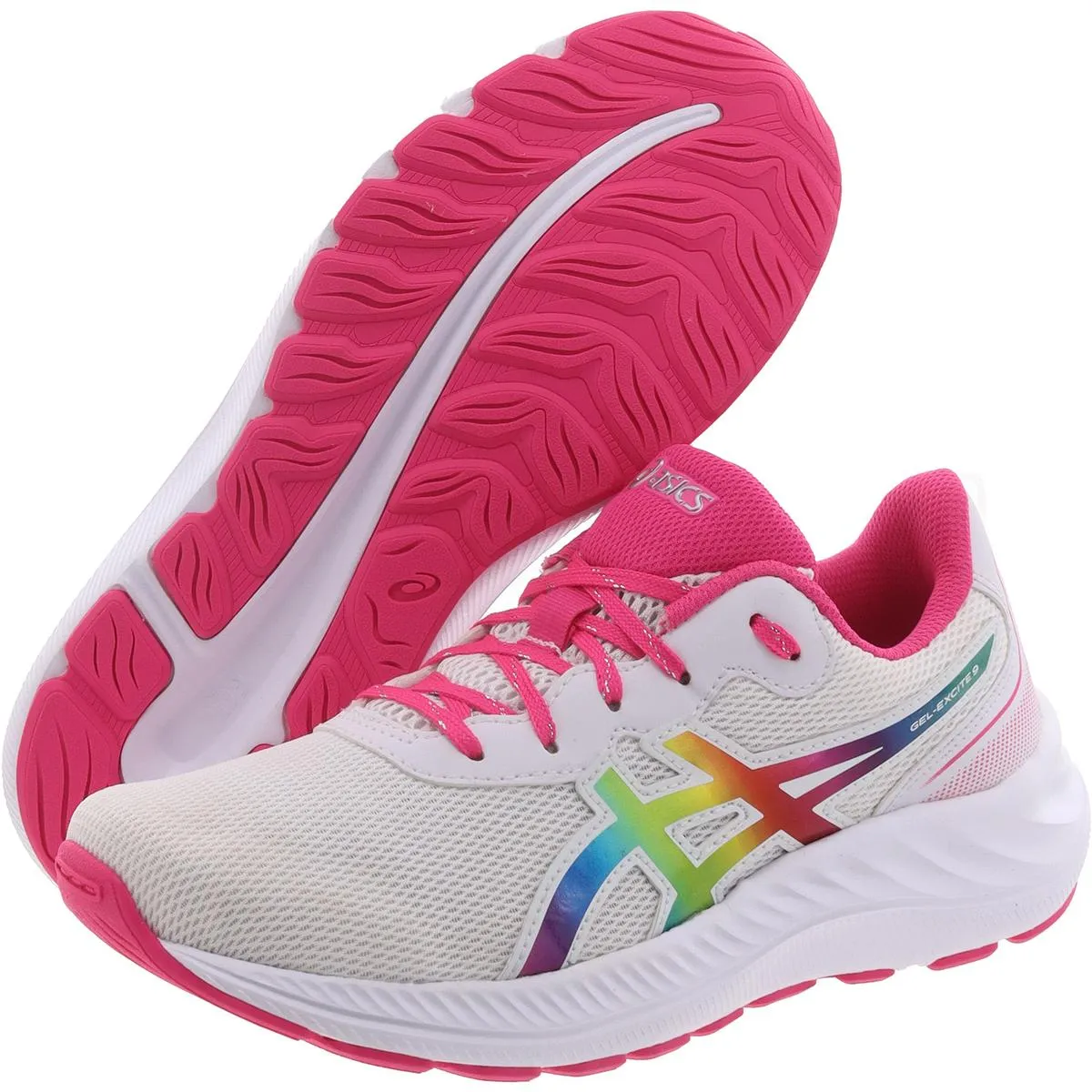 Gel-Excite 9 GS Girls Lace-Up Padded Insole Running Shoes