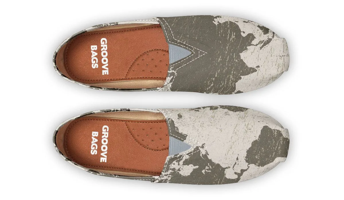 Geography Map Casual Shoes
