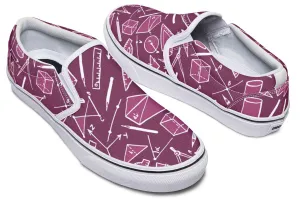 Geometry Pattern Slip-On Shoes