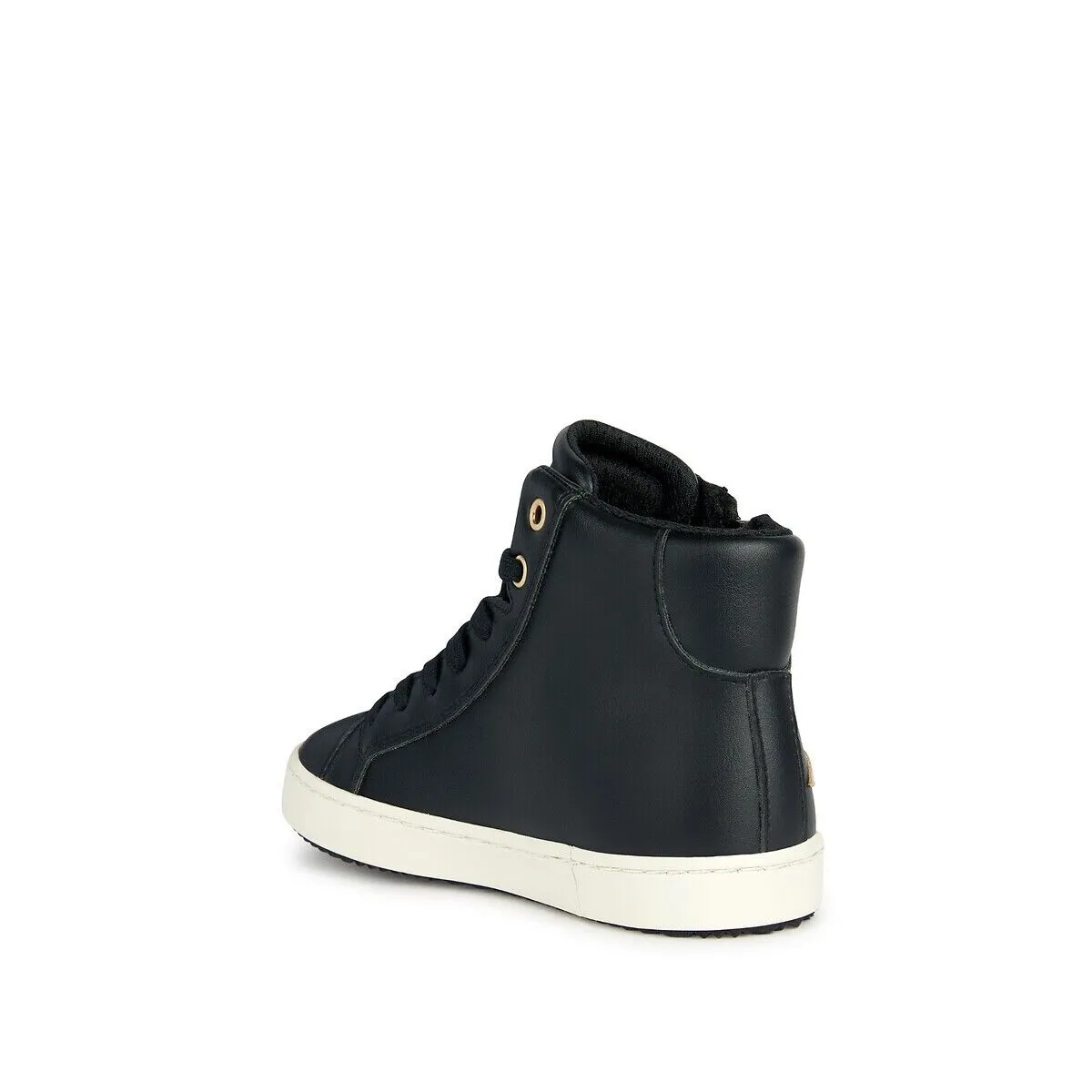 Geox Kalispera Sneakers Girls Kids US 3.5 Black High Top Lifestyle Shoes FZP376