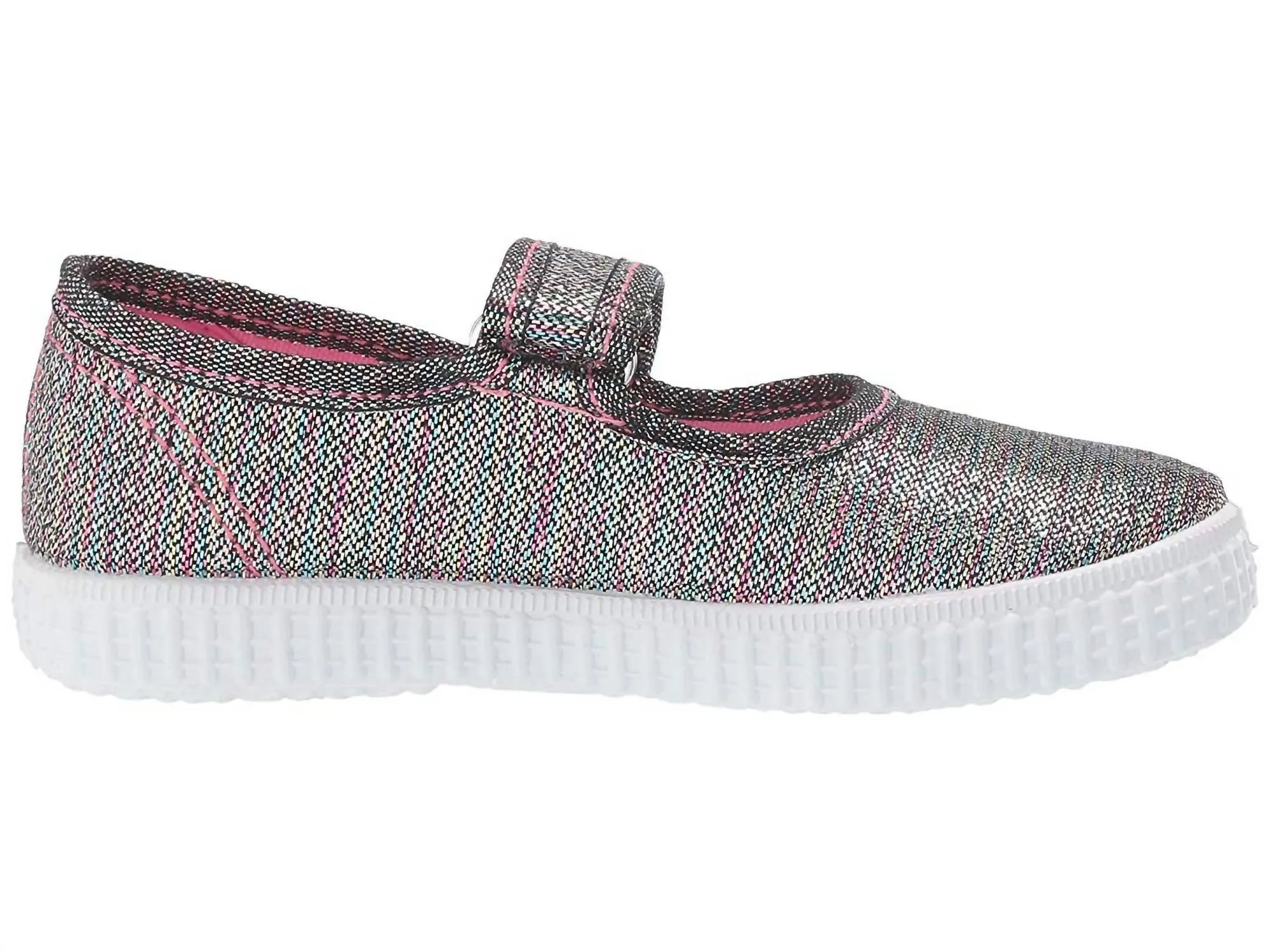 Girl Mary Jane Shoes In Rainbow Metallic