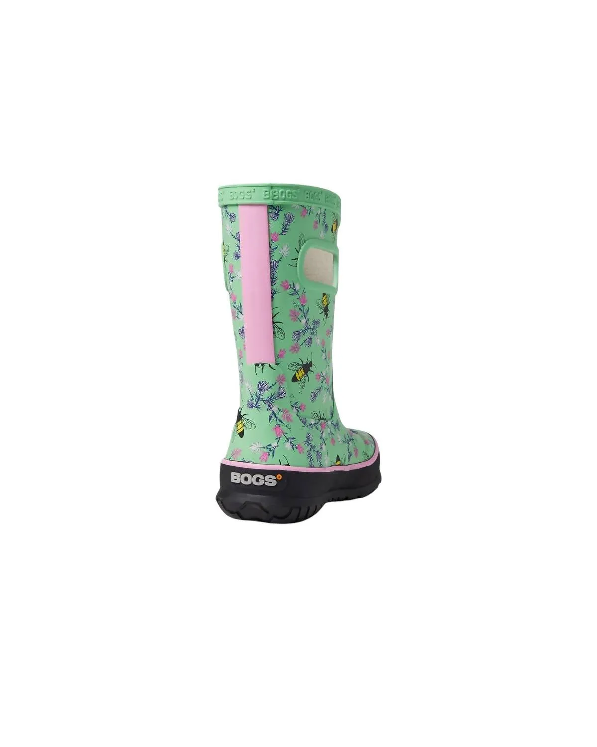 Girl's Bees Rain Boots In Green