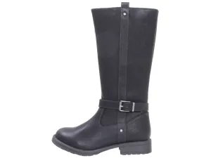 Girl's Blosum Knee High Boots In Black